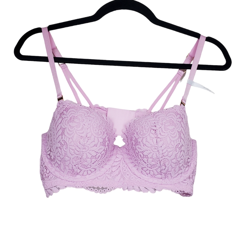 Aerie Lilac Lace Balconette Bra Size 38B NWOT - Picture 4 of 8